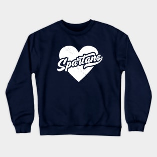 Vintage Spartans School Spirit // High School Football Mascot // Go Spartans Crewneck Sweatshirt